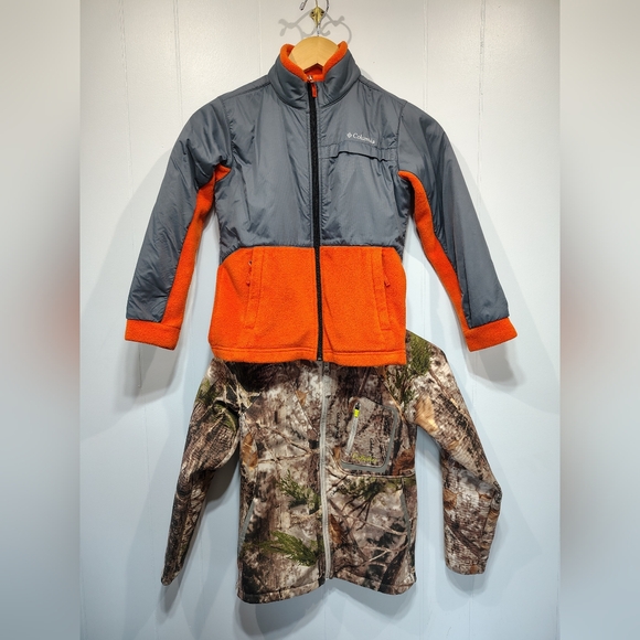 Boys Jacket Lot size Small Columbia Cabelas Fall Bundle Hunting Full Zip - Picture 1 of 10